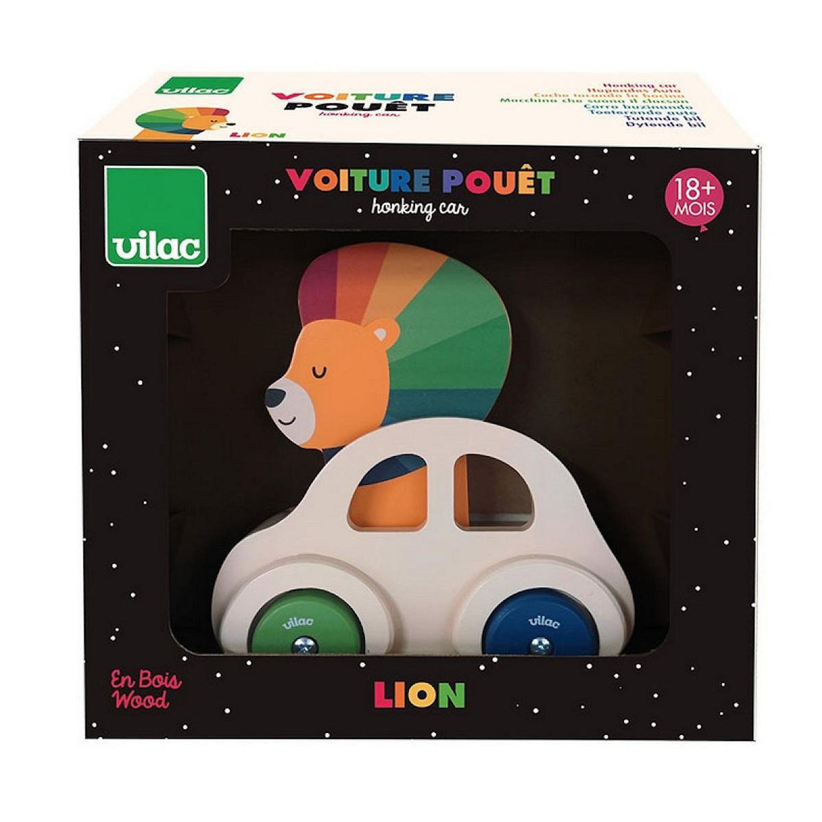 Vilac Voiture Pouet - Lion - Andy Westface