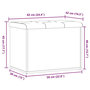Voir la diapositive 6 : VIDAXL Banc de rangement vieux bois 62x42x45 cm bois d'ingenierie