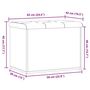 Voir la diapositive 6 : VIDAXL Banc de rangement vieux bois 62x42x45 cm bois d'ingenierie