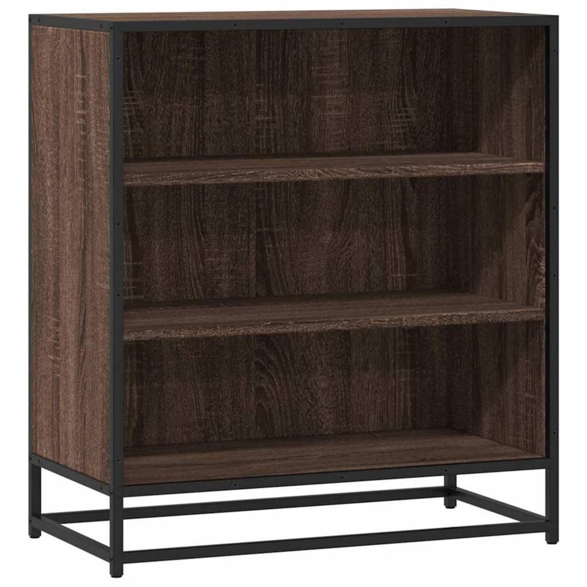 VIDAXL Buffet chene marron 68x35x76 cm bois d'ingenierie et metal
