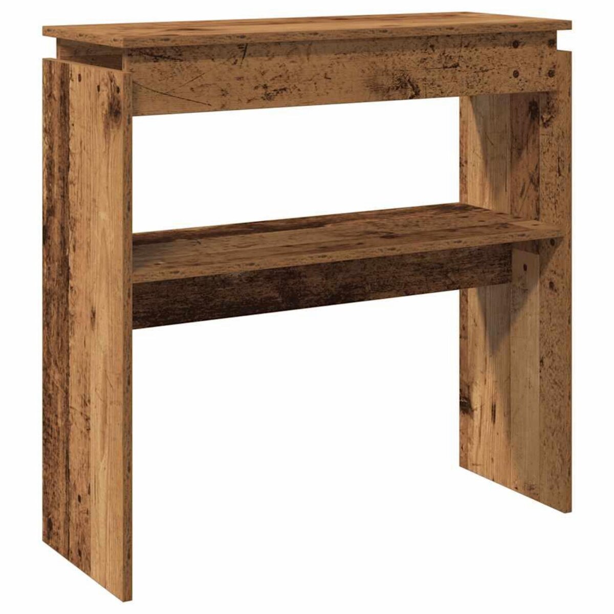 VIDAXL Table console vieux bois 80 x 30 x 80 cm bois d'ingenierie