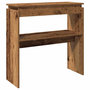 Voir la diapositive 2 : VIDAXL Table console vieux bois 80 x 30 x 80 cm bois d'ingenierie