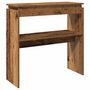 Voir la diapositive 2 : VIDAXL Table console vieux bois 80 x 30 x 80 cm bois d'ingenierie
