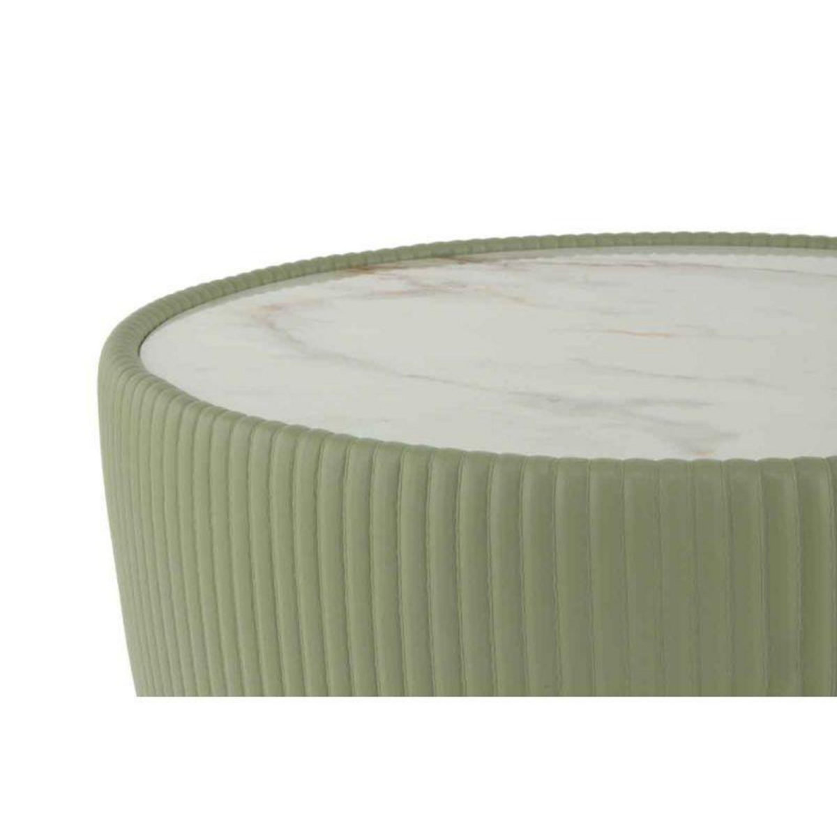 Paris Prix Table d'Appoint Design  Jokai  47cm Vert & Or