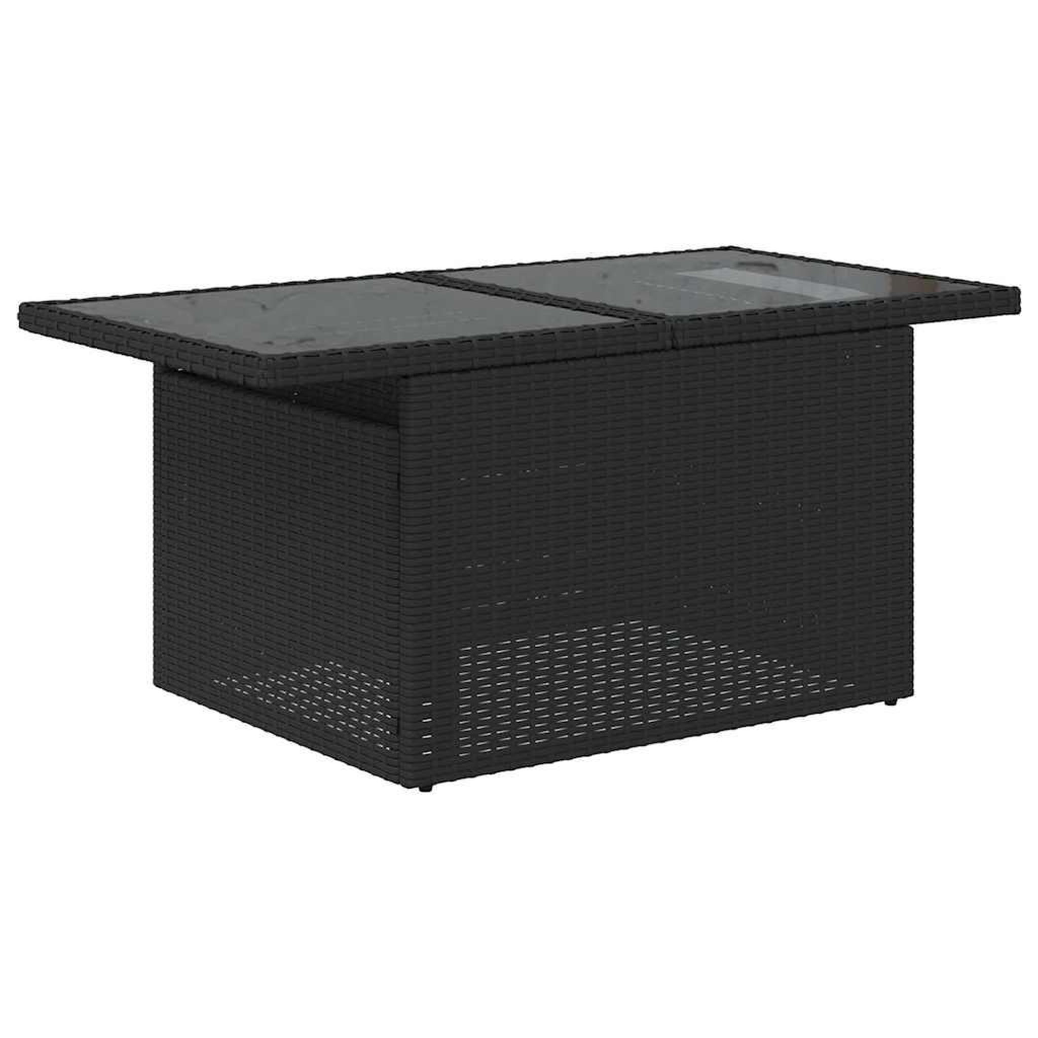 Voir la diapositive 5 : VIDAXL Salon de jardin 5 pcs avec coussins noir resine tressee