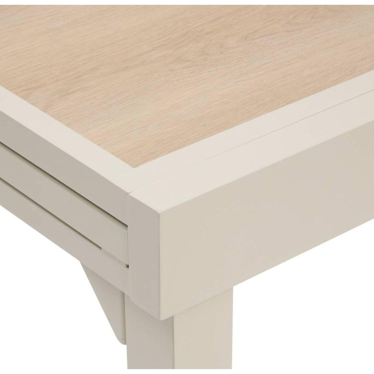 HESPERIDE Table de jardin extensible en aluminium effet bois 8 places PIAZZA