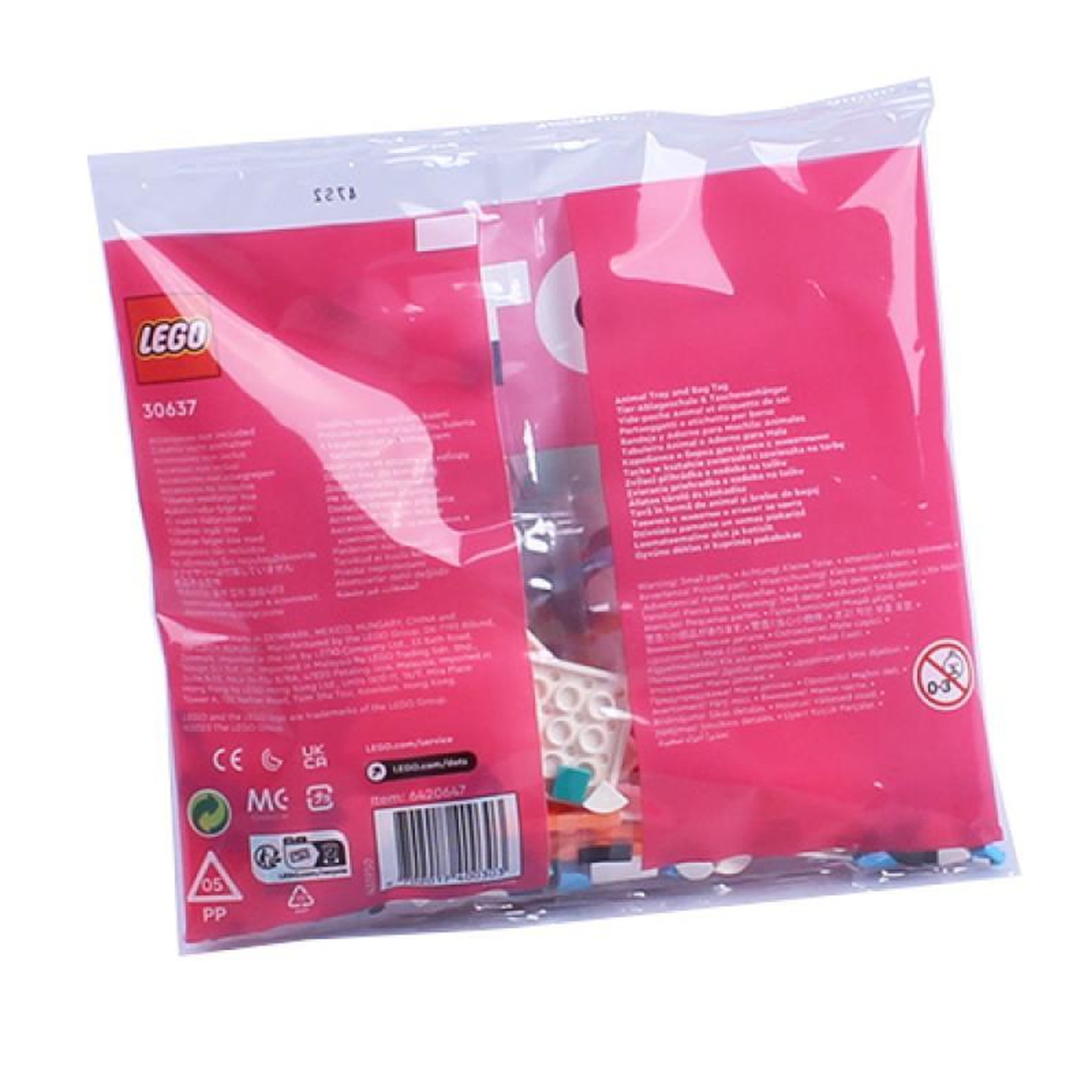 Voir la diapositive 3 : LEGO LEGO Dots Polybag-Tier-Ablageschale PolybagTierAblageschale & Taschenanhänger(30637)