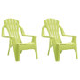 Voir la diapositive 2 : VIDAXL Chaises de jardin pour enfants lot de 2 vert 37x34x44 cm PP