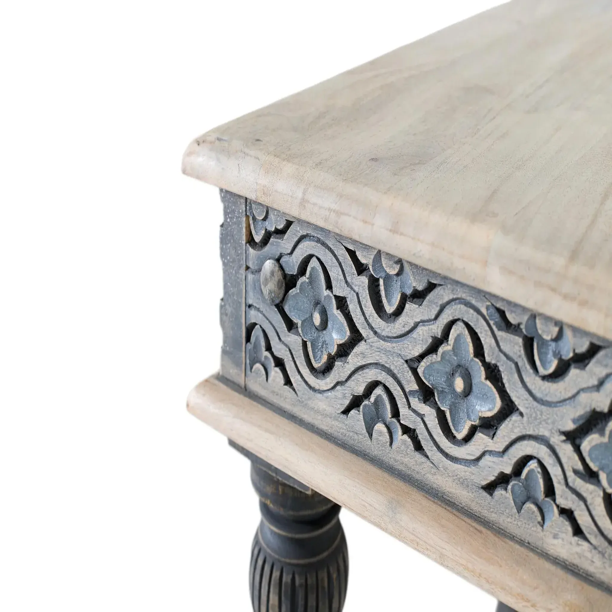 Voir la diapositive 4 : GINER Y COLOMER SL Table basse en bois de manguier 60 cm style méditerranéen moderne