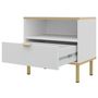 Voir la diapositive 3 : BEST MOBILIER Hope - table de chevet 50 cm - 1 tiroir et 1 niche