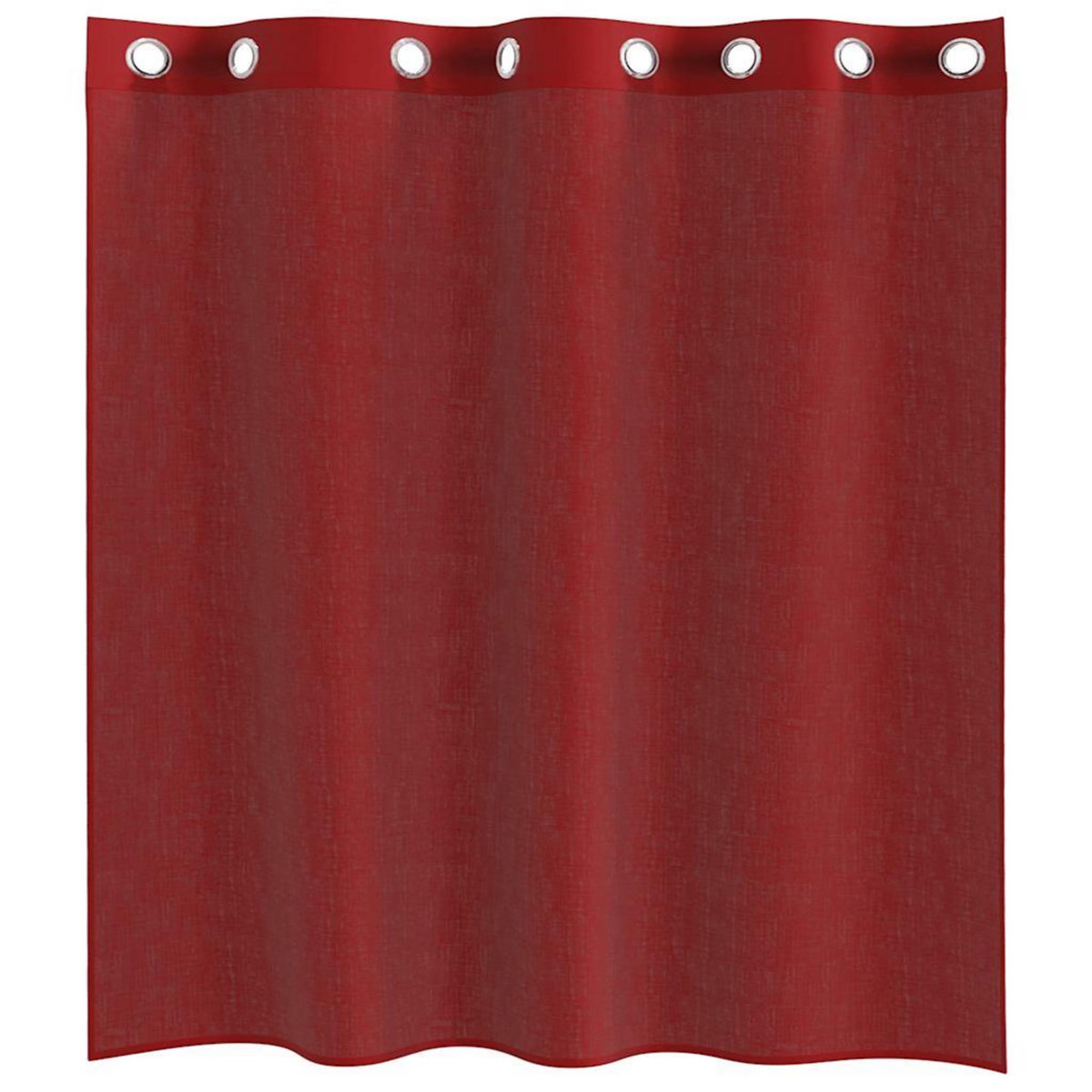 VIDAXL Rideaux en voile avec œillets 2 pcs rouge bordeaux