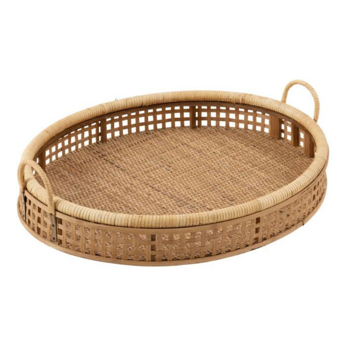Paris Prix Plateau de Service en Rotin  Pick  65cm Naturel
