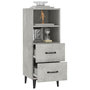 Voir la diapositive 5 : VIDAXL Buffet Gris beton 34,5x34x90 cm Bois d'ingenierie