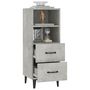 Voir la diapositive 5 : VIDAXL Buffet Gris beton 34,5x34x90 cm Bois d'ingenierie