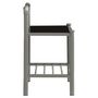Voir la diapositive 4 : VIDAXL Tables de chevet 2 pcs Gris et noir Metal et verre