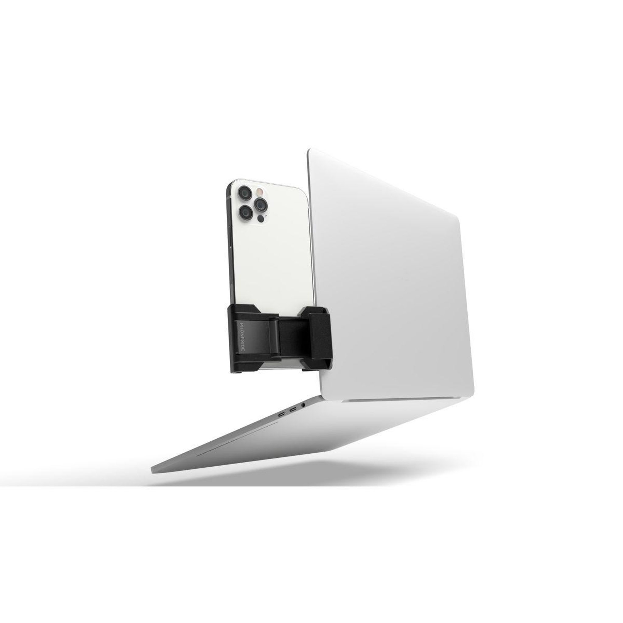 Voir la diapositive 3 : PHONESIDE Support smartphone pour pc portable