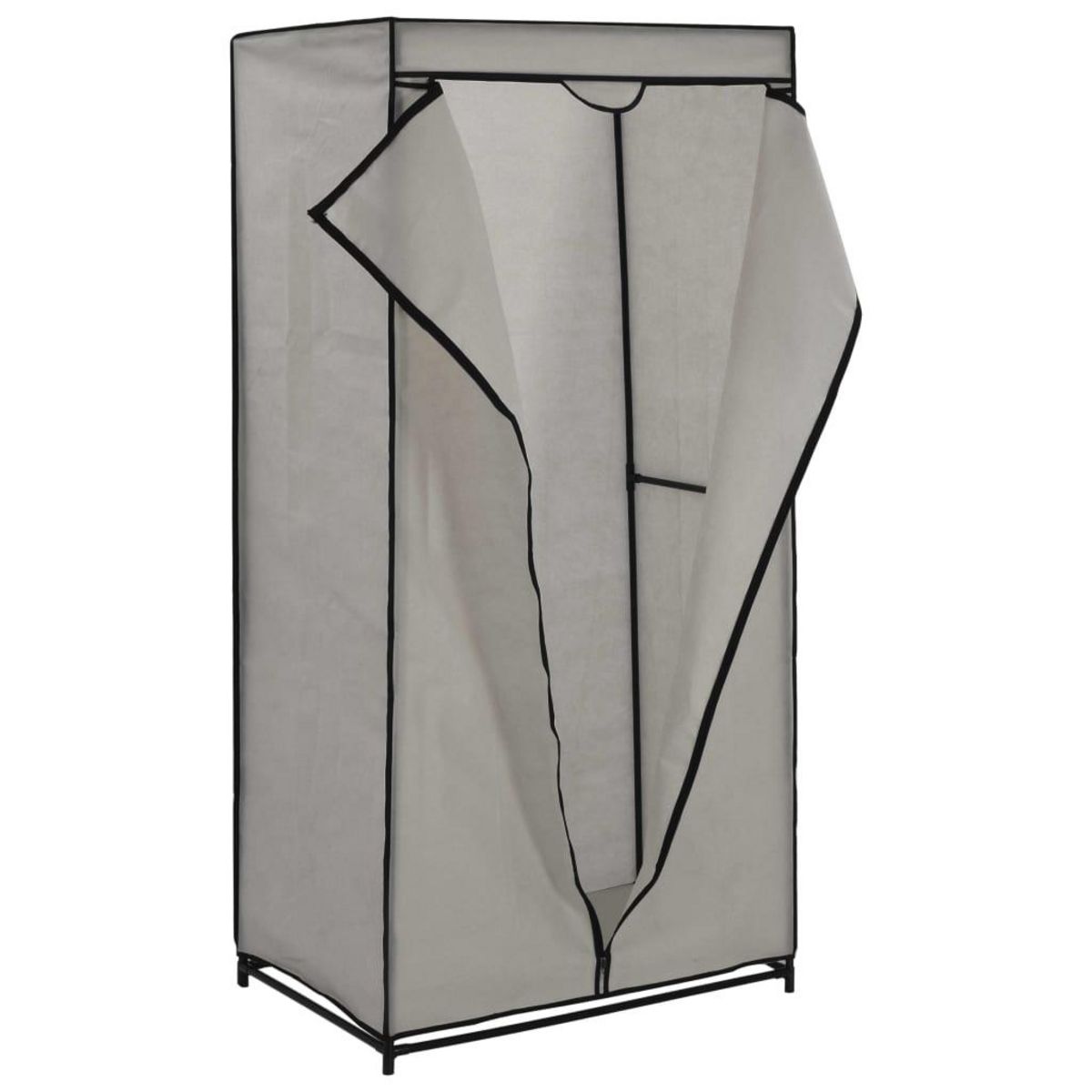 VIDAXL 2 pcs Garde-robes Gris 75x50x160 cm