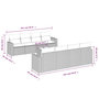 Voir la diapositive 4 : VIDAXL Salon de jardin avec coussins 9 pcs beige resine tressee