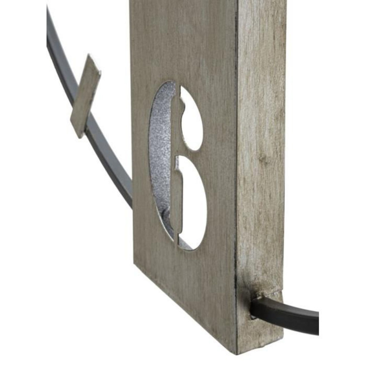 Paris Prix Horloge Murale en Métal  Silvery  61cm Argent