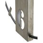 Voir la diapositive 2 : Paris Prix Horloge Murale en Métal  Silvery  61cm Argent