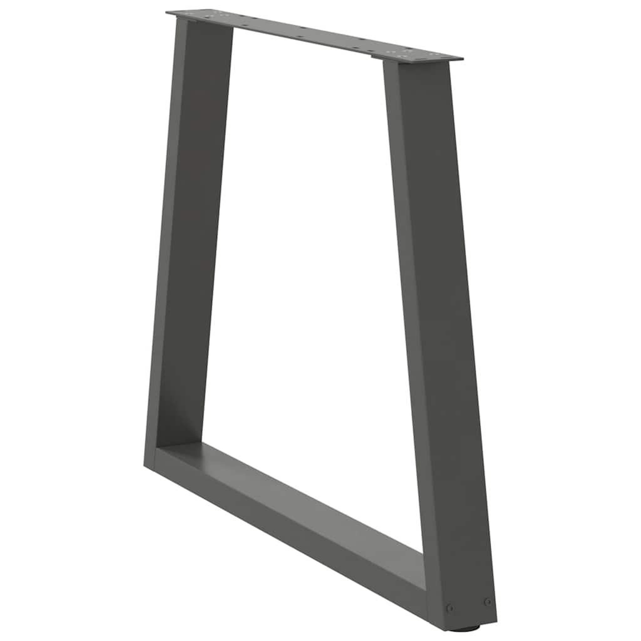 Voir la diapositive 4 : VIDAXL Pieds de table a manger forme de V 2 pcs 80x(72-73,3) cm acier