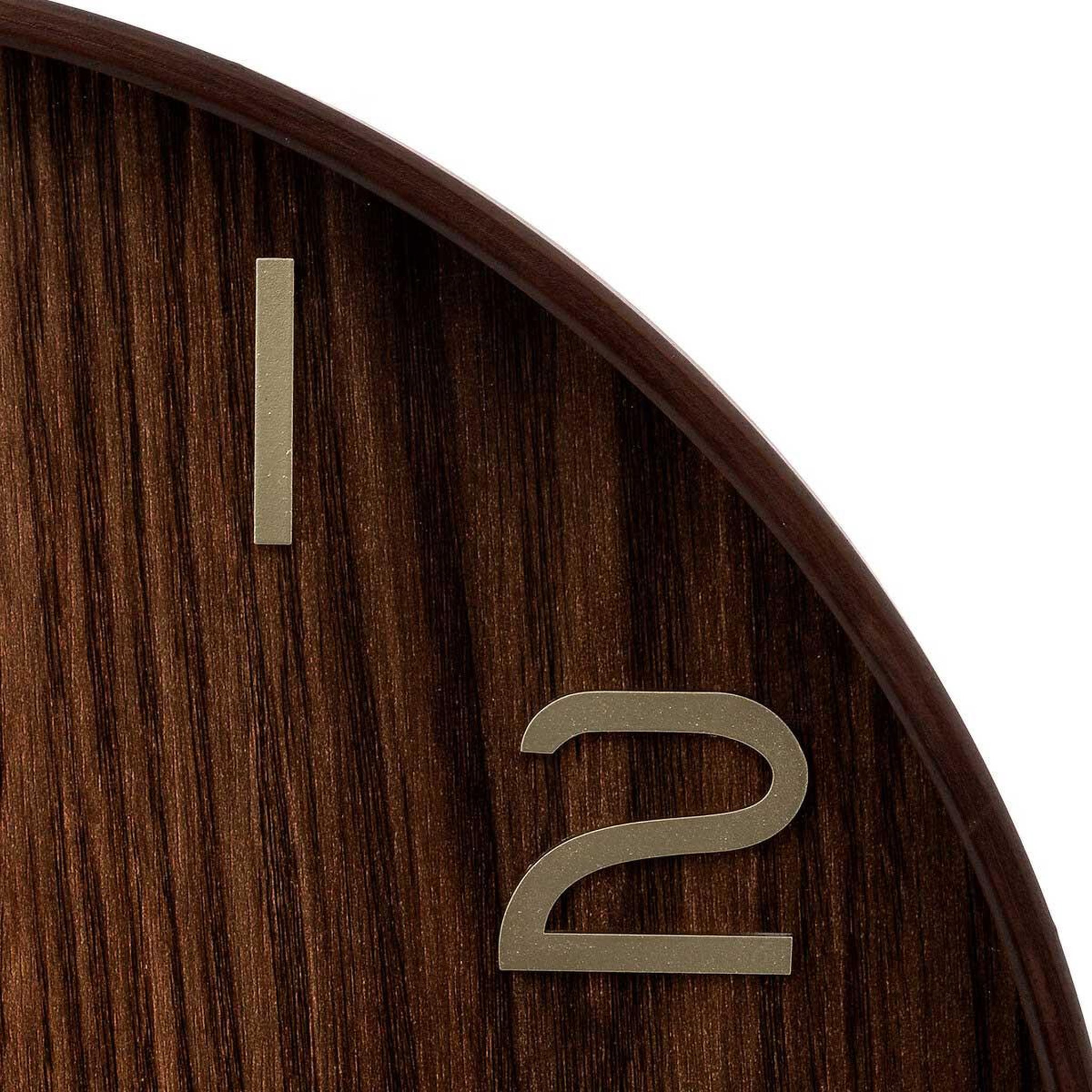 Voir la diapositive 2 : ATMOSPHERA Horloge murale design  ivana  55cm marron