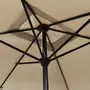 VIDAXL Parasol avec mat en metal 300 x 200 cm Taupe