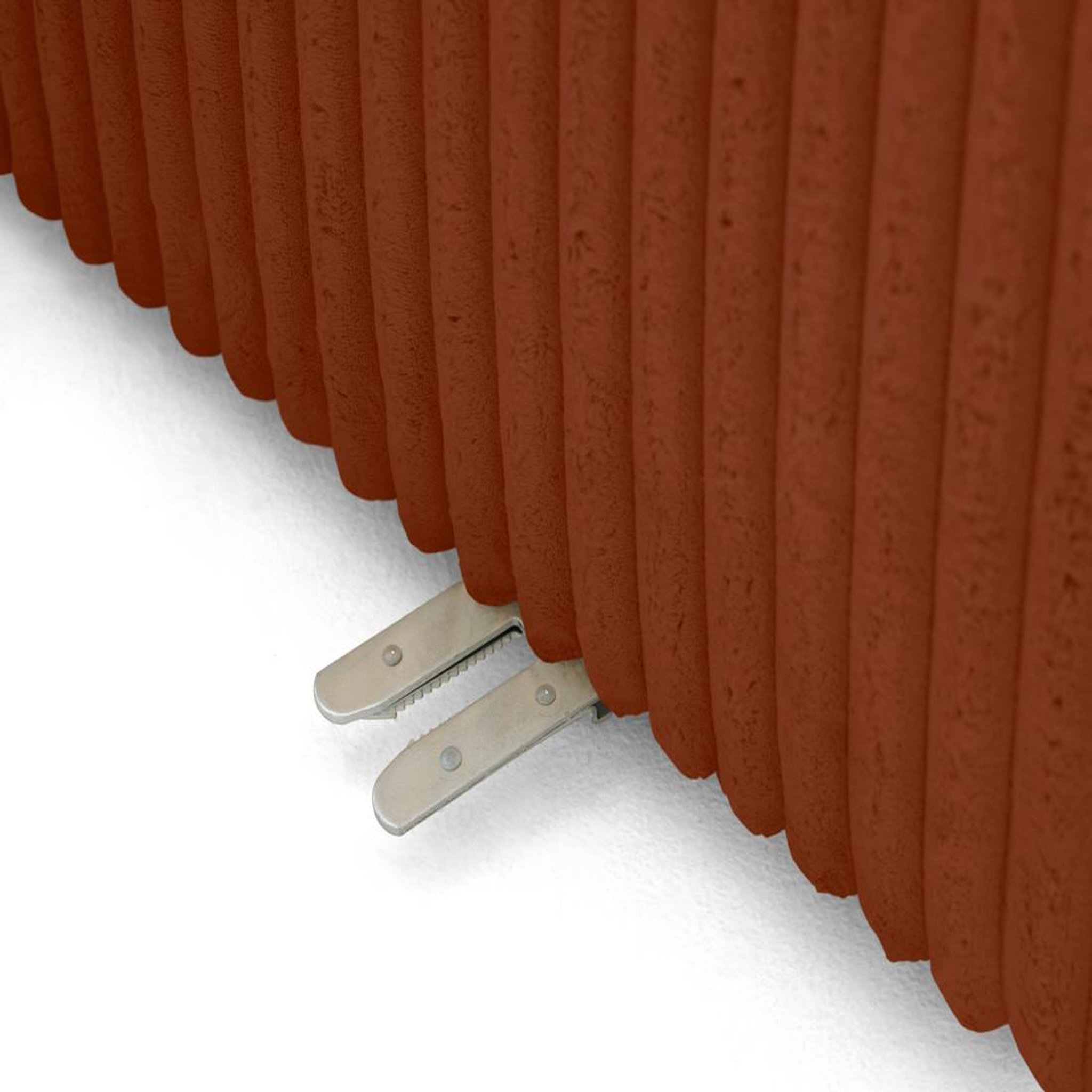 Voir la diapositive 6 : LISA DESIGN Victoire - canapé modulable d'angle droit 5 places en velours côtelé grosses côtes