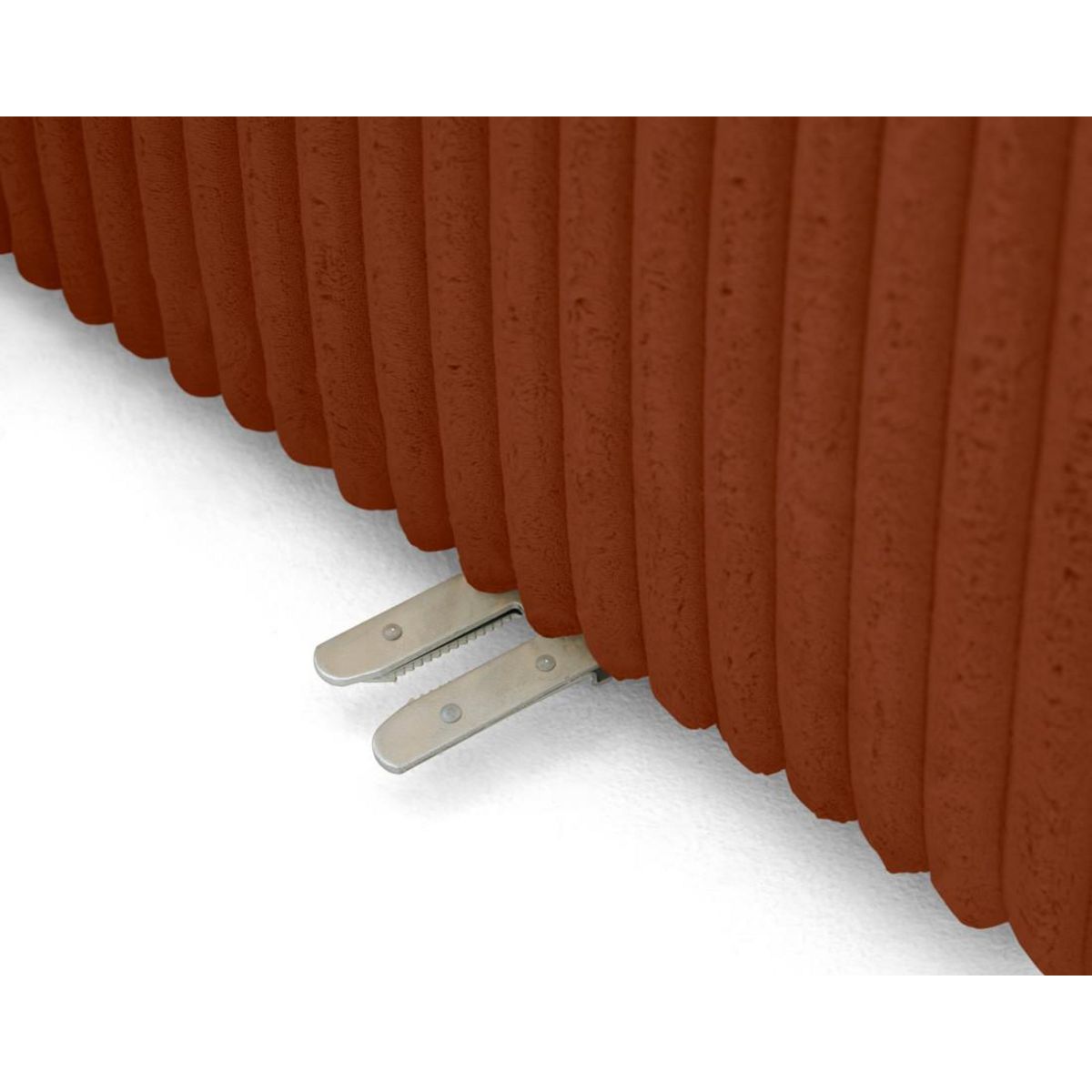 LISA DESIGN Victoire - canapé modulable d'angle droit 5 places en velours côtelé grosses côtes