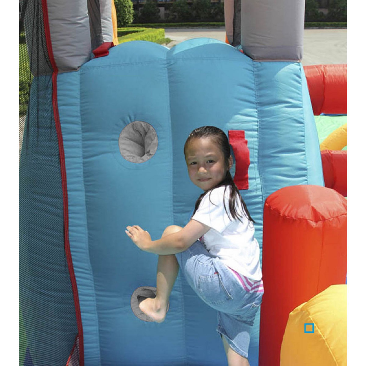 HAPPY HOP Château médiéval gonflable 13 en 1