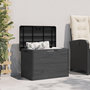 Voir la diapositive 3 : VIDAXL Boîte a coussins d'exterieur anthracite 77,5x44,5x53 cm PP