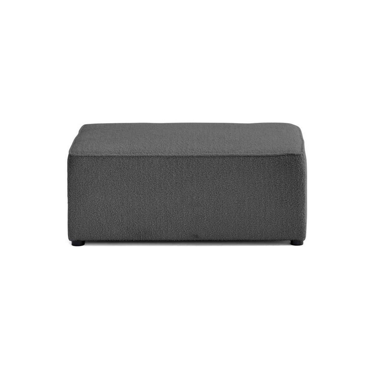 BEST MOBILIER Topaze - pouf - en tissu bouclette