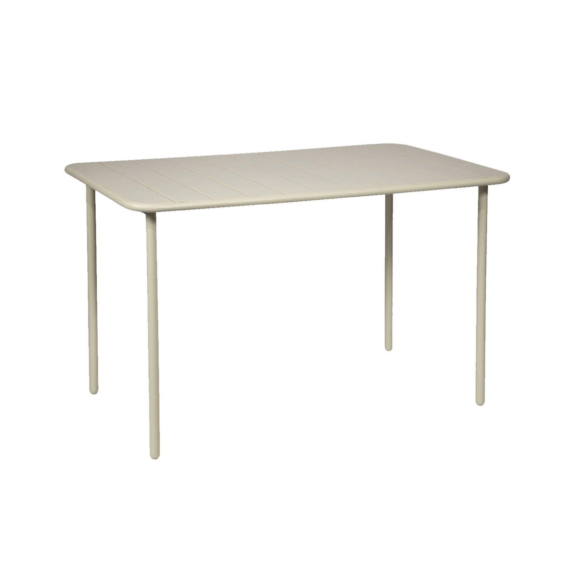 SWEEEK Table de jardin métal 4 places, Amelia L 120 x 70 x 72,5cm
