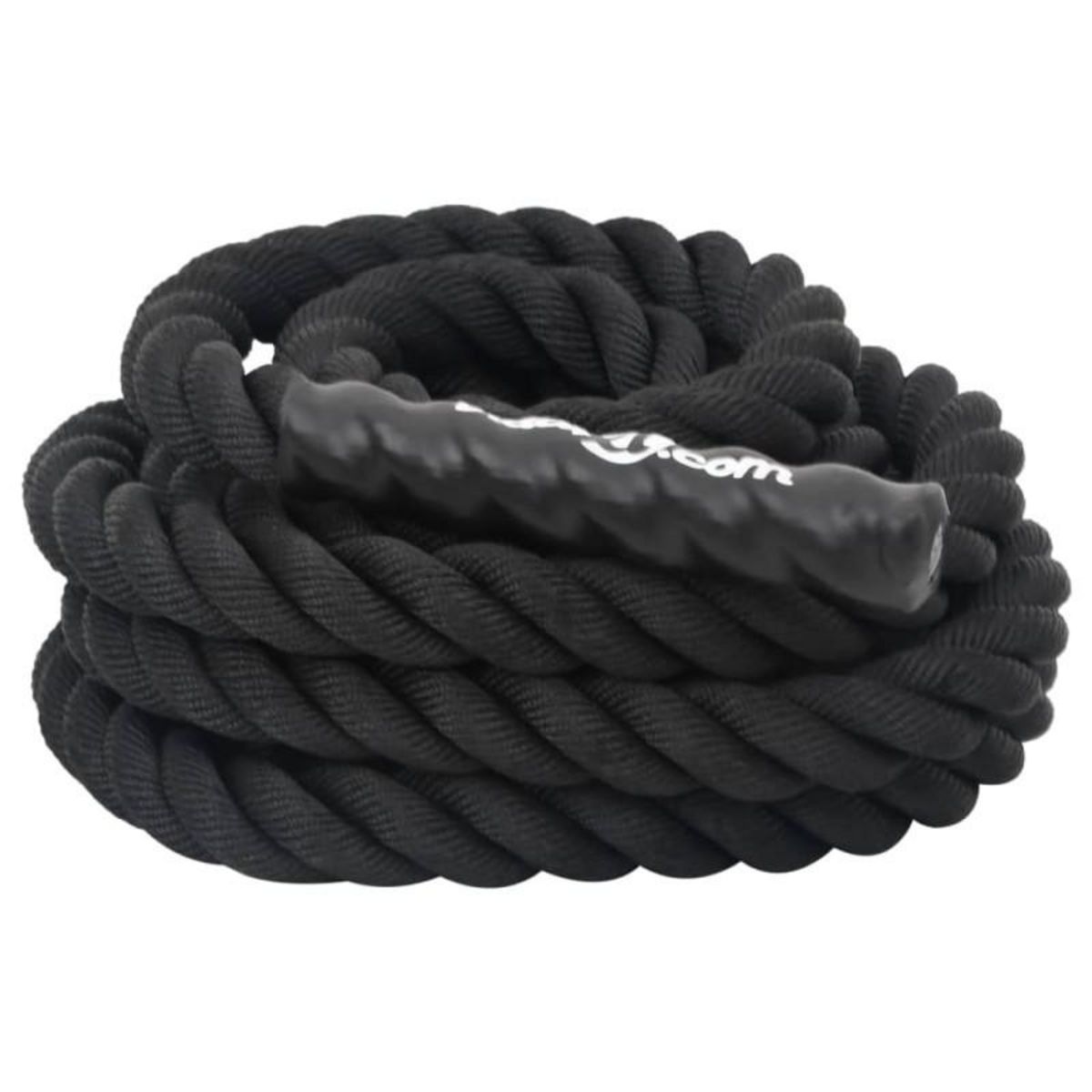 VIDAXL Corde de combat noir 6 m 4,5 kg polyester