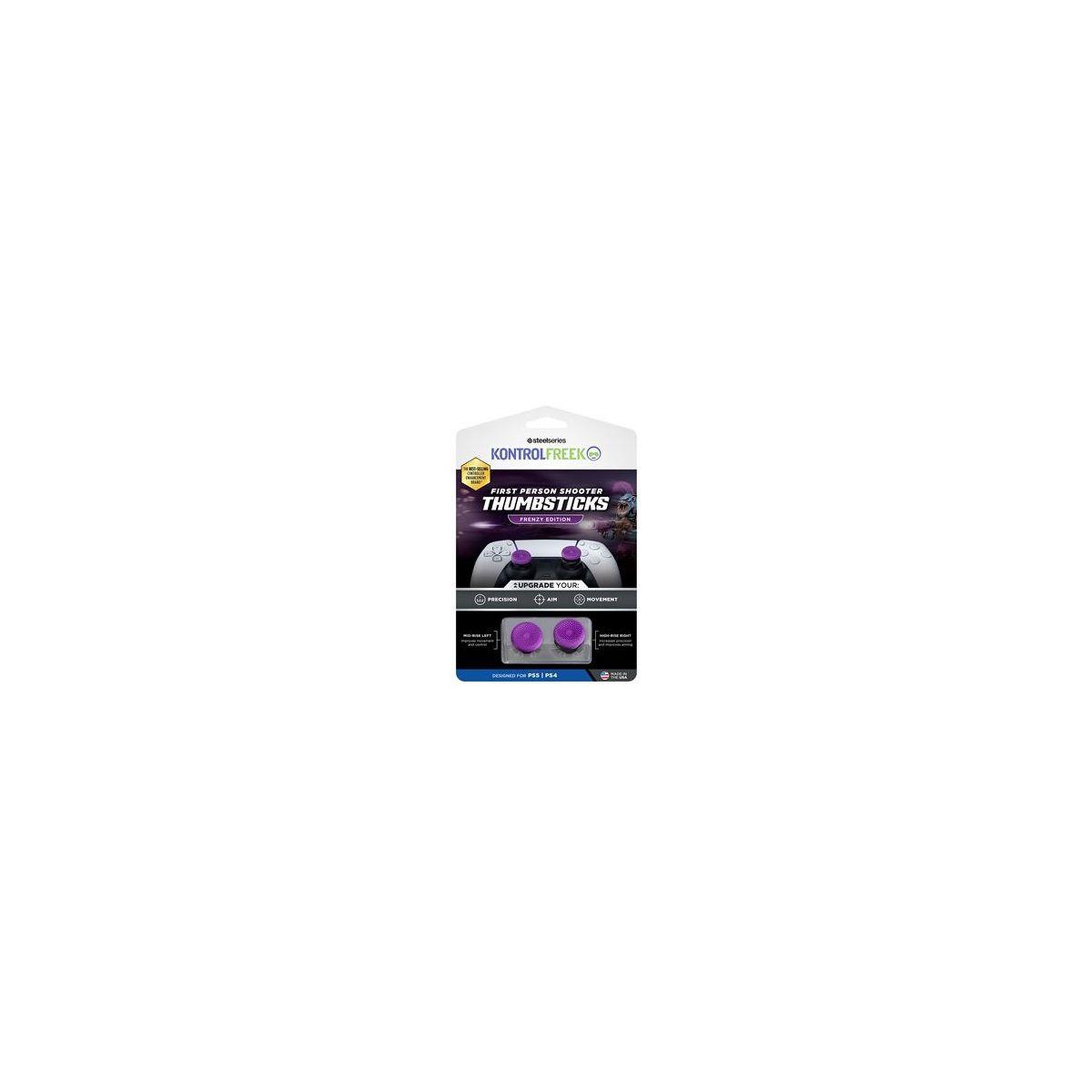Voir la diapositive 1 : STEEL SERIES Accessoire manette FPS Frenzy Purple/Black - PS5