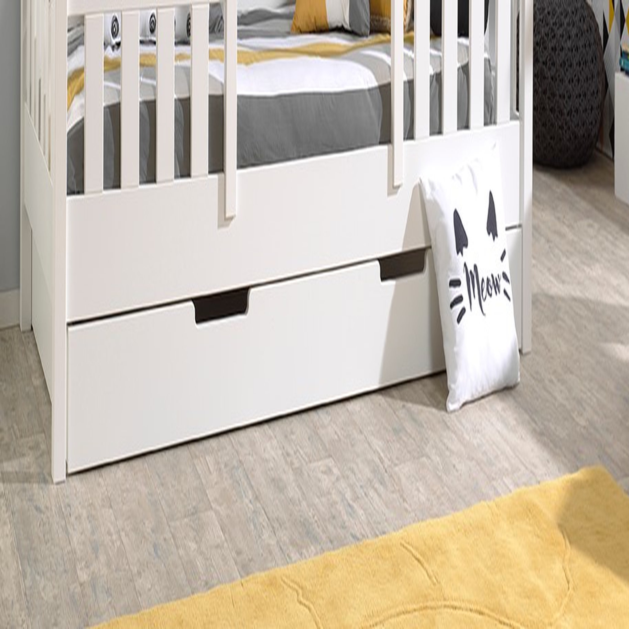 Voir la diapositive 1 : Tiroir pour lit cabane 90x200cm CASA
