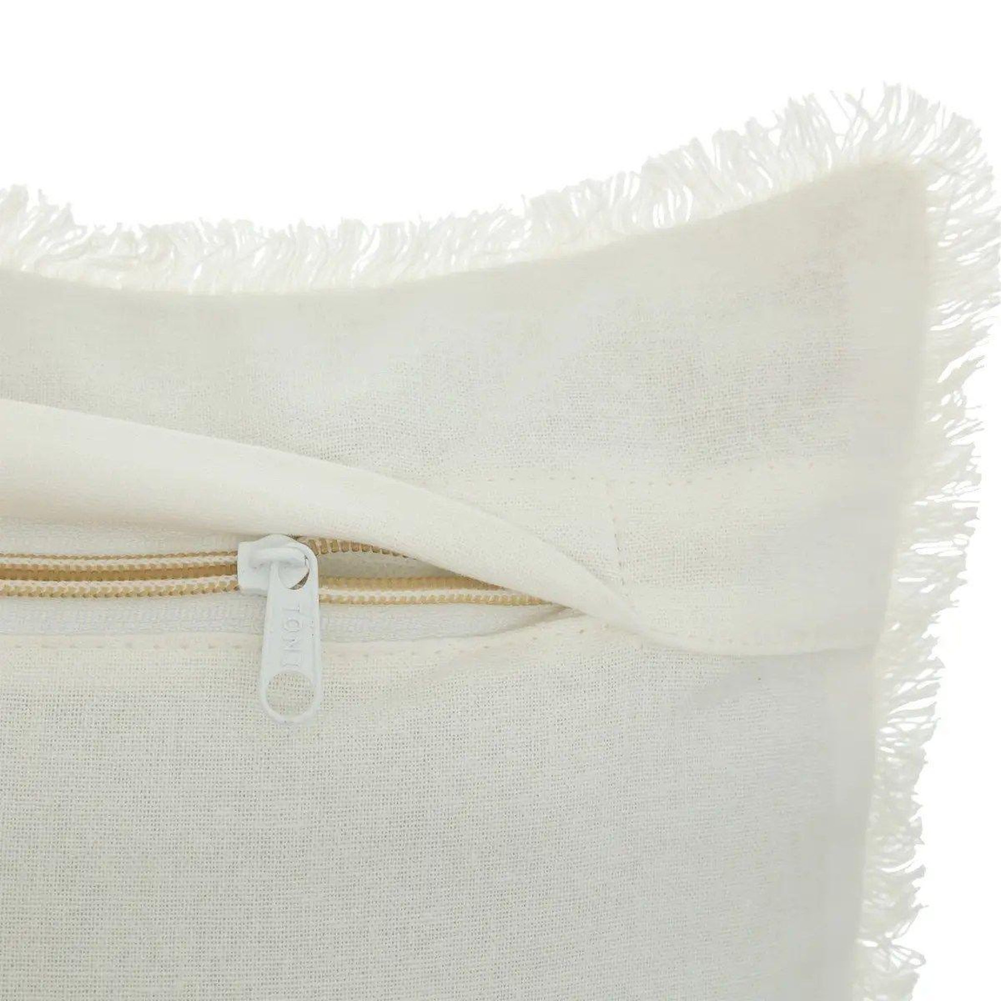 Voir la diapositive 2 : ATMOSPHERA Coussin nid d'abeille  widdy  30x50cm blanc
