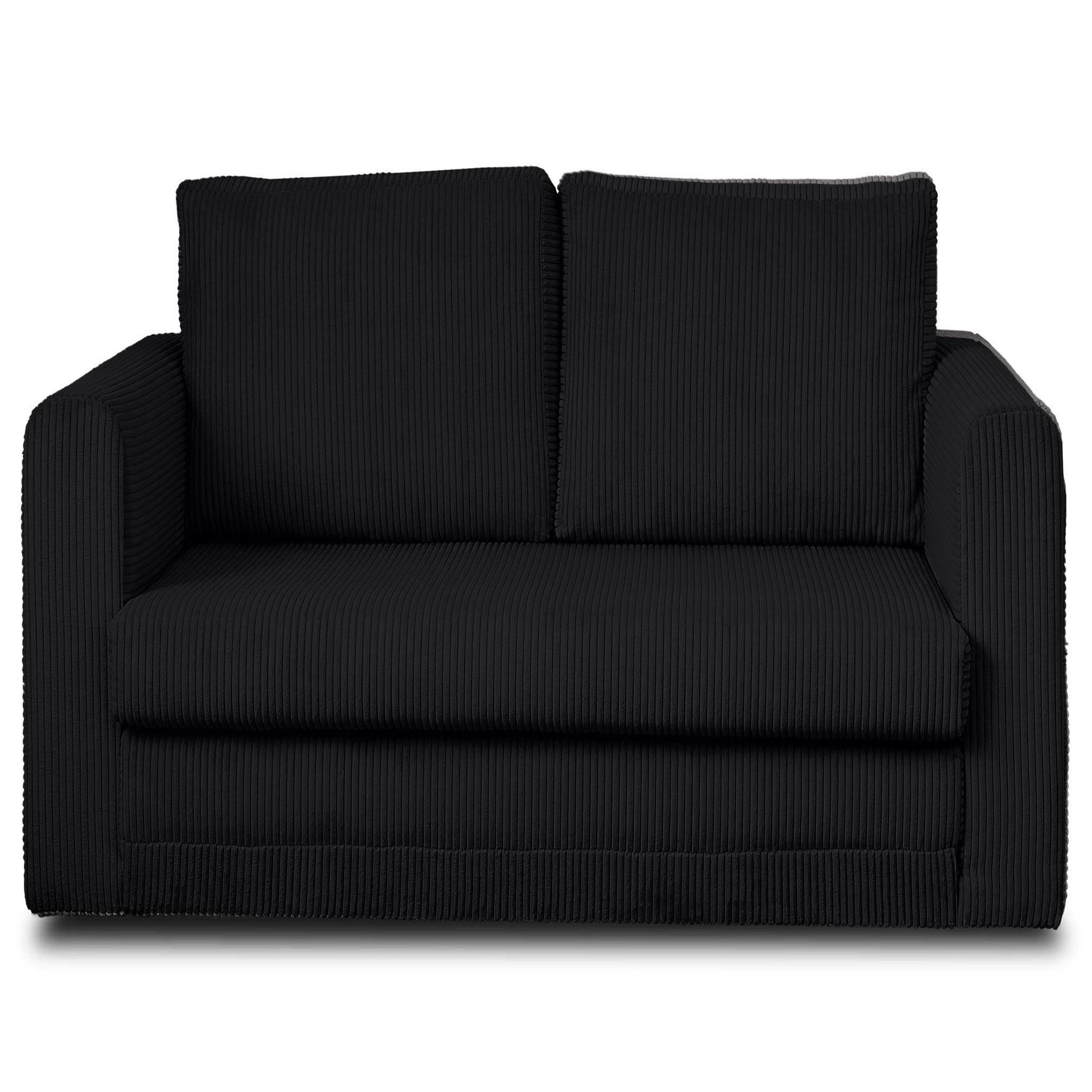 Voir la diapositive 1 : BEST MOBILIER Marilia - canapé 2 places - convertible déplimousse - en velours côtelé