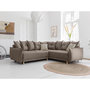 Voir la diapositive 1 : BEST MOBILIER Lena - canapé d'angle convertible - avec coffre - style scandinave - 5 places - droit