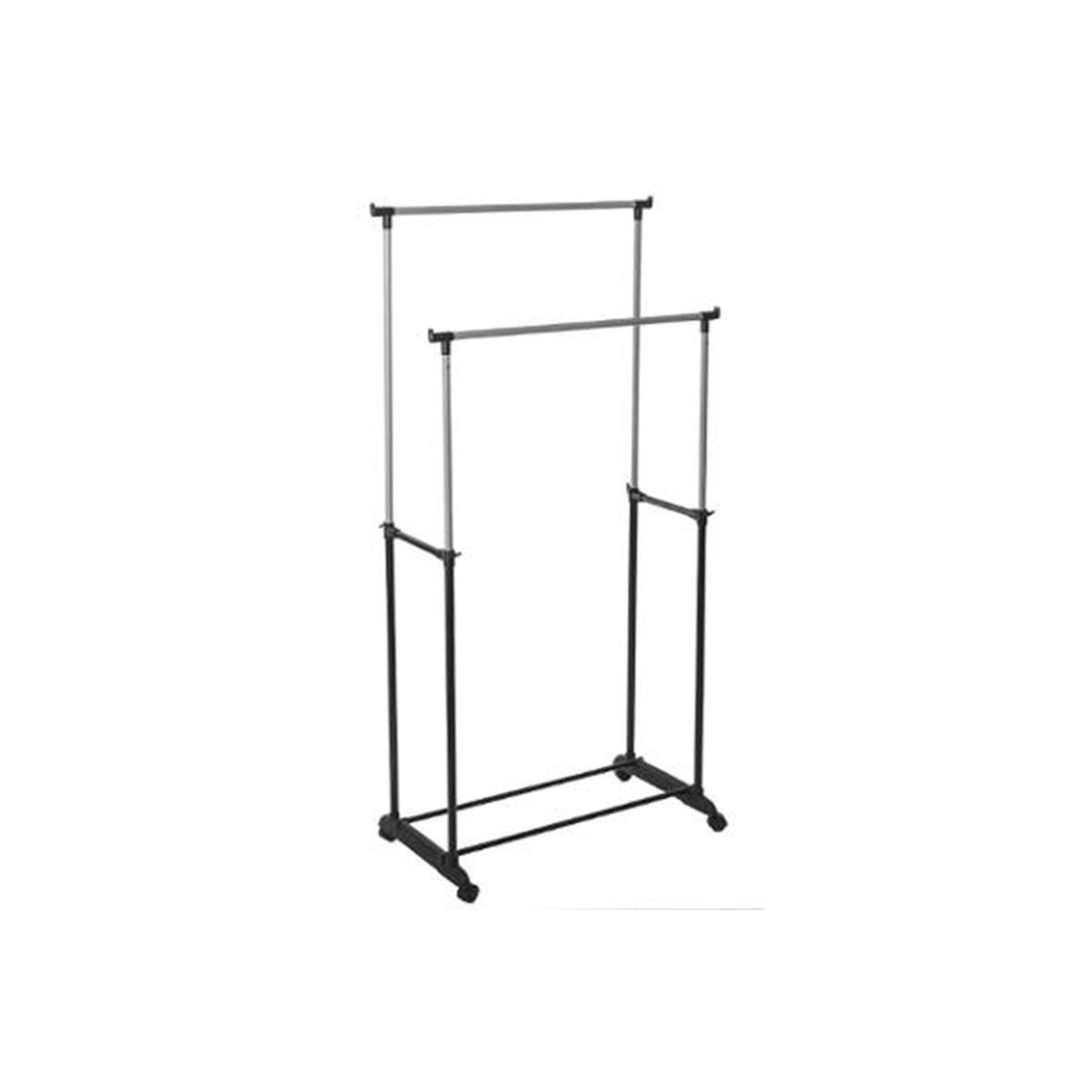 B BASIC & CO Double Portant à Vêtements Arropa 160cm Noir pas cher ...