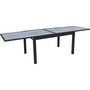 Voir la diapositive 3 : Habitat et Jardin Table de jardin en aluminium extensible  Lagos  - 140/280 x 90 x 76 cm - Gris