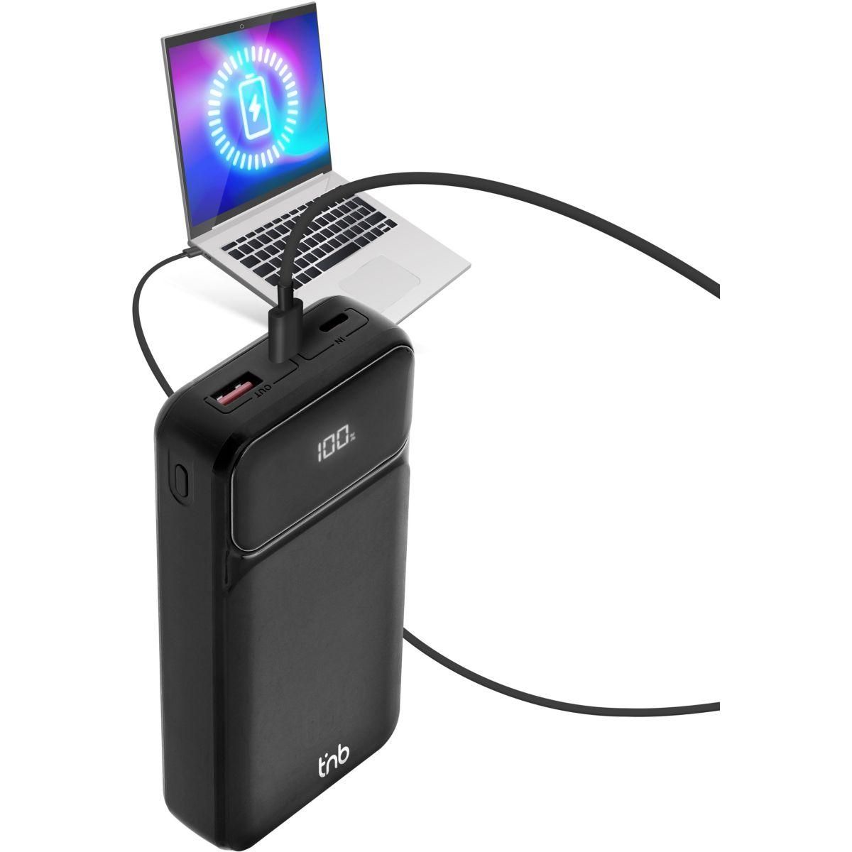 TNB Batterie externe 20 000 mAh Power Delivery 65W noir