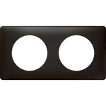 Legrand Celiane plaque 2 postes carbone new