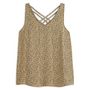 Voir la diapositive 3 : IN EXTENSO Blouse débardeurs vert kaki motifs léopards femme