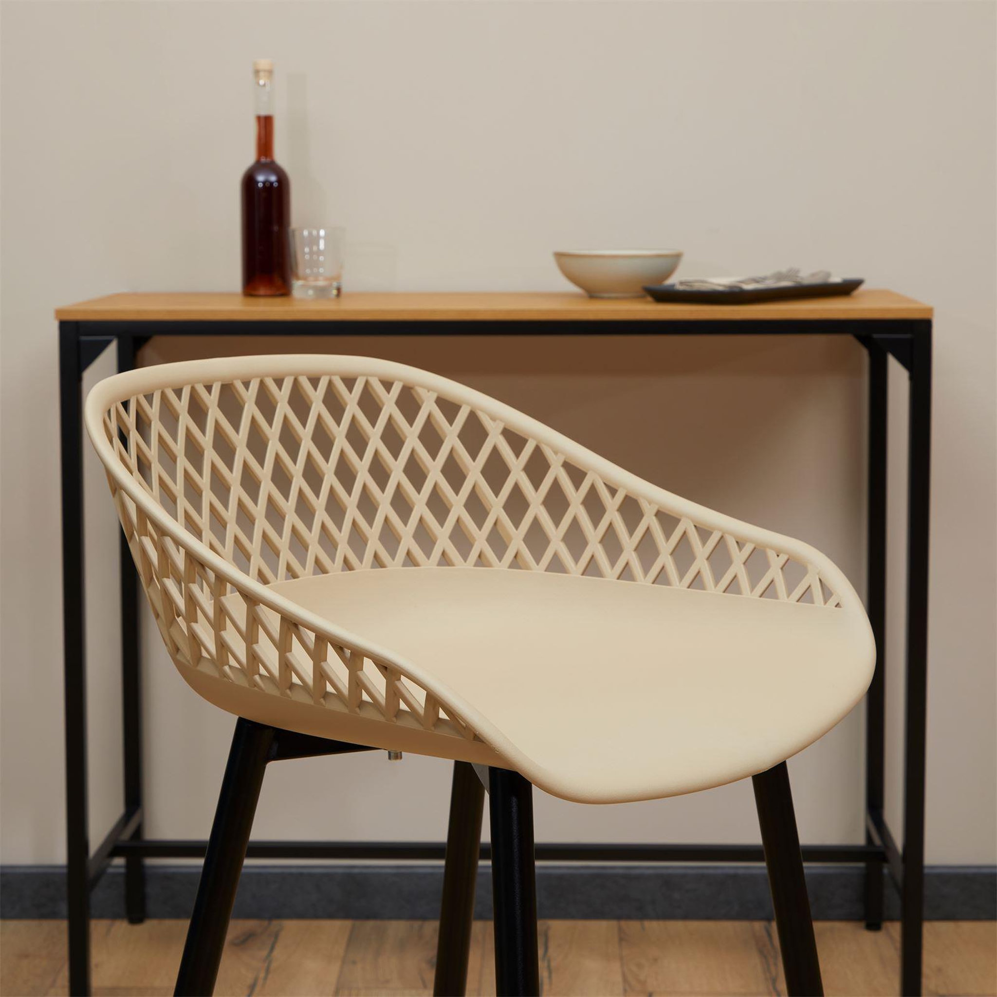 Voir la diapositive 4 : IDIMEX Lot de 2 tabourets de bar irek, en plastique
