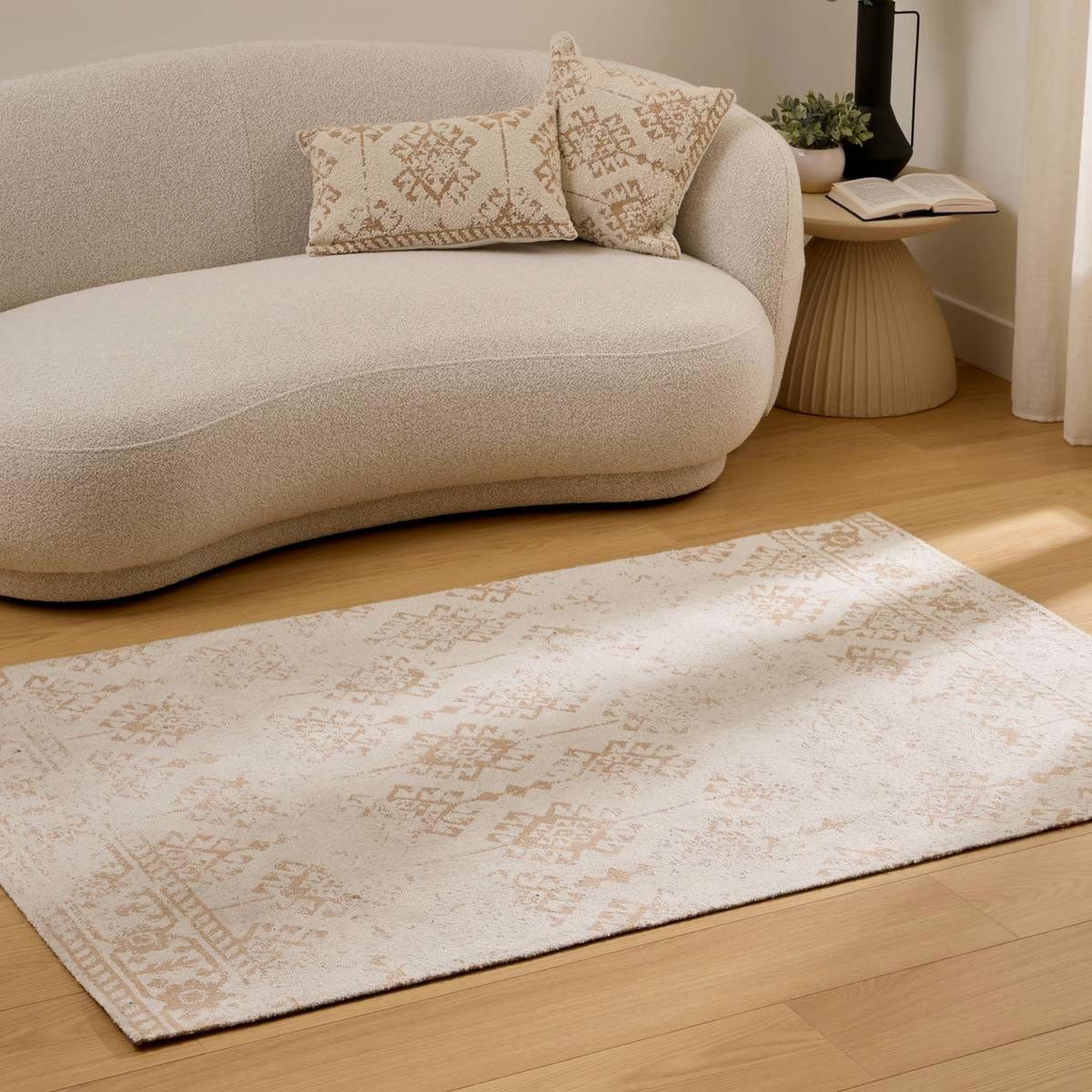 Voir la diapositive 4 : ATMOSPHERA Tapis à motifs tissés  ozel  120x170cm beige