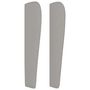 Voir la diapositive 4 : VIDAXL Tete de lit avec oreilles Gris clair 203x23x118/128 cm Tissu