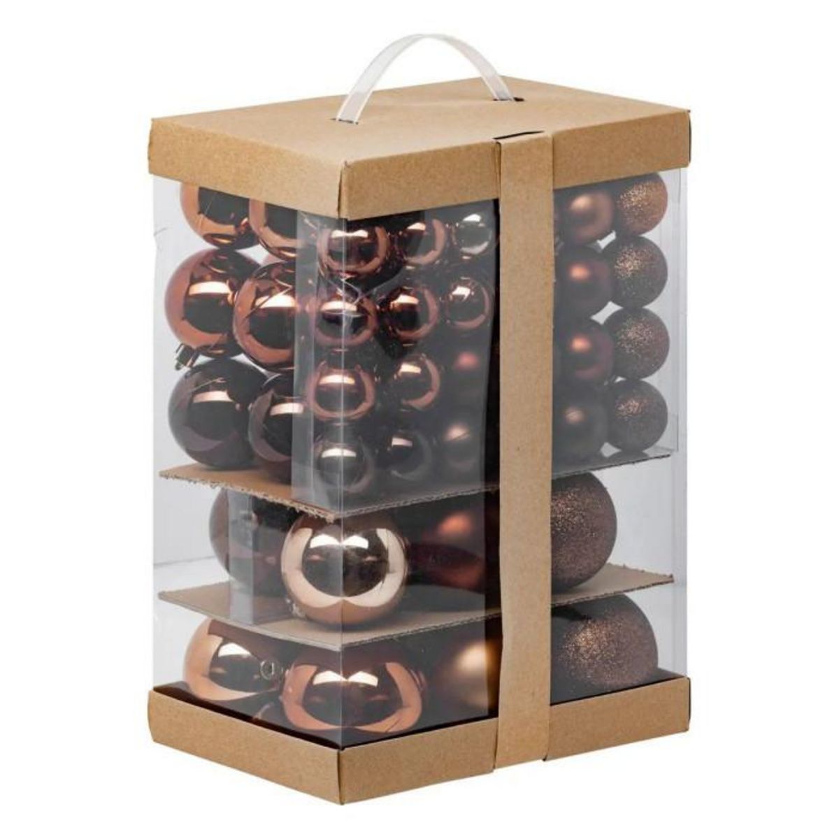 ATMOSPHERA Kit 60 boules de Noël  La Maison des couleurs  9cm Bronze