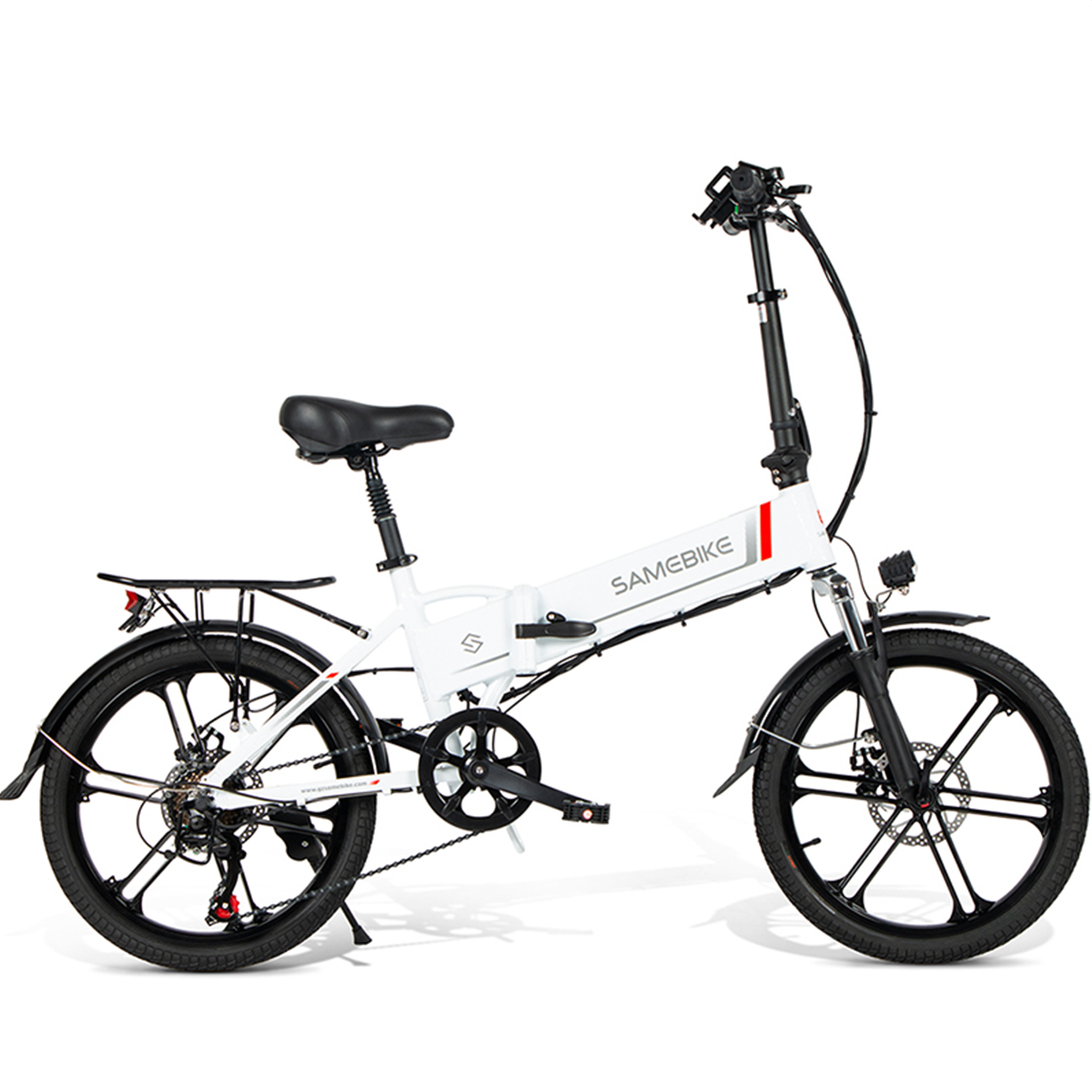 Voir la diapositive 3 : SAMEBIKE Vélo de randonnée électrique pliable Samebike 20LVXD30-II 250 W