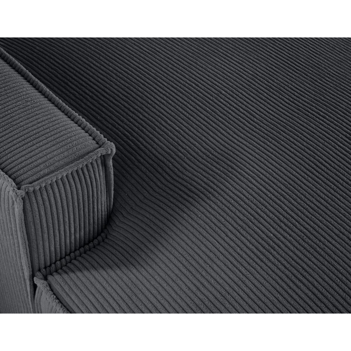 LISA DESIGN Spiaggia - canapé panoramique d'angle droit - 7 places - en velours côtelé